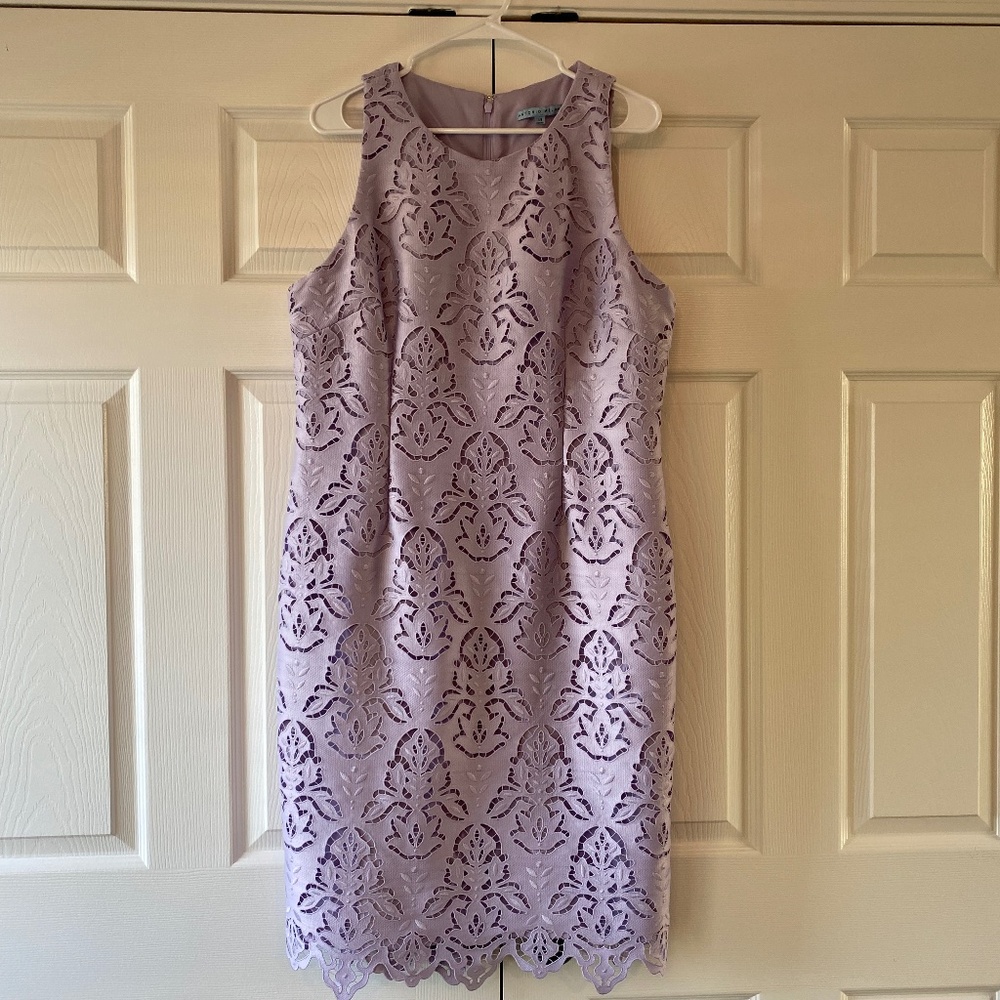 Lavender Antonio Melani Embroidered Dress